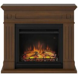 Cheminée électrique décorative Larsen Bois de noyer - Powerflame - Tagu