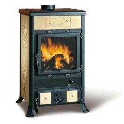 Poele a' bois La Nordica Extraflame en fonte Rossella R1 liberty parchemin 11,0 kw pour 252 m