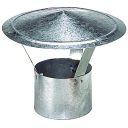 Chapeau galvanisé pour poêle de 250 mm.