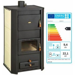 Poêle à bois pour système de chauffage central. Poêle à combustible solide avec chaudière intégrée.