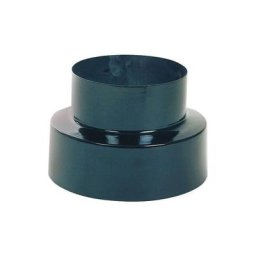 Poêle Vitrifié Noir Réduction de 150 à 120 mm.