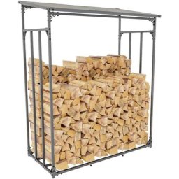 Abri pour bois de chauffage Ruston en acier galvanisé M
