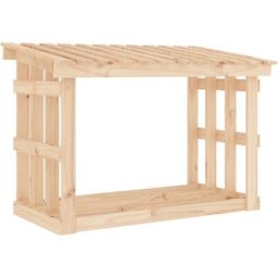 Vidaxl - Support pour bois de chauffage 108x64,5x77 cm Bois de pin Marron