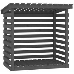 Vidaxl - Support pour bois de chauffage Gris 108x73x108 cm Bois de pin Gris