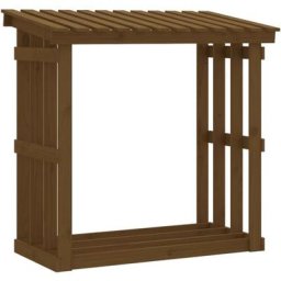 Vidaxl - Support bois de chauffage Marron miel 108x64,5x109 cm Bois pin marron miel