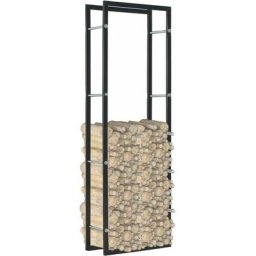 Grosmonde - Portant de Bois de Chauffage Acier Panier Porte-b?ches Range b?ches vertical avec