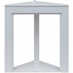 Rebecca Mobili Cadre décoratif pour Cheminée en Bois Blanc Classique