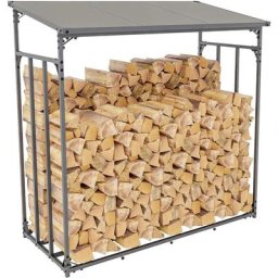 Abri pour bois de chauffage Ruston en acier galvanisé s