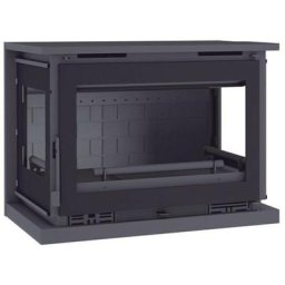 FM Poêle à bois suspendu M-173 FK 12.5kW foyer en fonte et verre sérigraphié