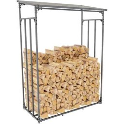 CLP - Abri pour bois de chauffage Ruston en acier galvanisé l
