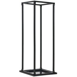 Vidaxl - Portant de bois de chauffage avec base Noir 37x37x113 cm Acier n/a