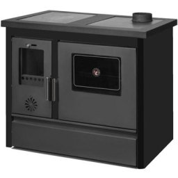 Cuisinière Bois avec Four Chauffage seul Tamara Sannover 12 kW Noir