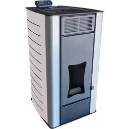 Poêle à granulés à eau Nemaxx PW18-WT Poêle à pellets de bois en acier blanc, puissance 18 kW,