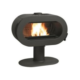 Poêle à bois fonte 10kw noir Invicta p648044 - noir