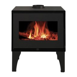 POÊLE À BOIS EDOARDO 10KW BÛCHES 50CM - Noir - Noir