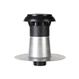 Bm vent 3000 Ventilation de toit en aluminium à double paroi avec capuchon en plastique 90 100 mm