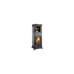 Nordica Extraflame - Poele a' bois La 'Gemma forno' avec four revetement en majolique pierre