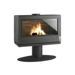 Poêle à bois fonte 12kw anthracite - Invicta - 9127-44 - anthracite
