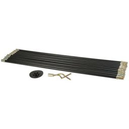 Kit cannes de curage / ramonage 12 pieces x 92 cms