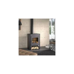 Poêle à bois en acier à double combustion 10 Kw561x984x429 mm