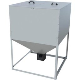 Trémie granulés de 900 litres / 450 kg en tôle galvanisé