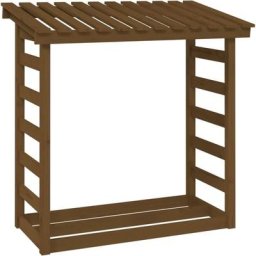 Vidaxl - Support bois de chauffage Marron miel 108x64,5x110 cm Bois pin marron miel