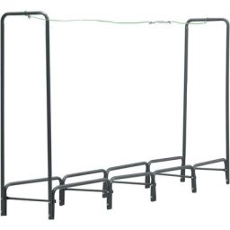 Vidaxl - Portant de bois de chauffage Anthracite 240x35x120 cm Acier n/a