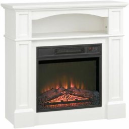 Cheminée électrique xl style classique chic 1800 w effet flammes led minuterie température