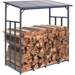 Abri pour bois de chauffage Ruston en Aluminium xxl
