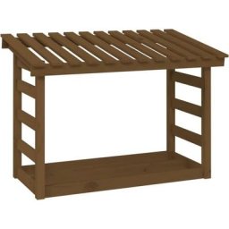Vidaxl - Support de bois de chauffage Marron miel 108x64,5x78cm Bois pin marron miel