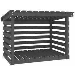 Vidaxl - Support pour bois de chauffage Gris 108x73x79 cm Bois de pin Gris