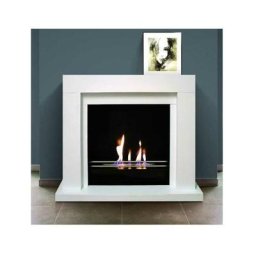 Bio-Floor Cheminée Udine 2500W Blanc Tecno Air System