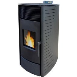 Nemaxx - P12 Poêle à granulés en acier noir avec télécommande - 13,6kW - 40955,6 btu - rendement