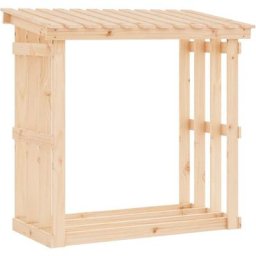 Vidaxl - Support pour bois de chauffage 108x64,5x109 cm Bois de pin Marron