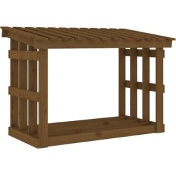Vidaxl - Support de bois de chauffage Marron miel 108x64,5x77cm Bois pin marron miel