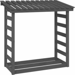 Vidaxl - Support pour bois de chauffage Gris 108x64,5x110 cm Bois de pin Gris