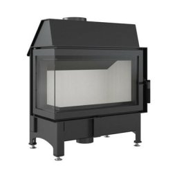 Insert cheminée zibi 12 bs vitre à gauche - vert