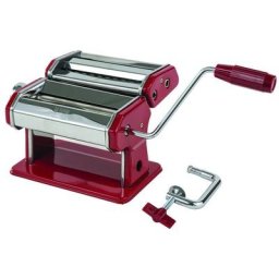 La Bonne Graine - Machine à pâtes manuelle rouge lbg21p003 - grise et rouge
