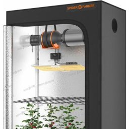 SF2000 led Grow Light+120x60CM Grow Tent Intell. Kit de filtre à charbon - Spider Farmer