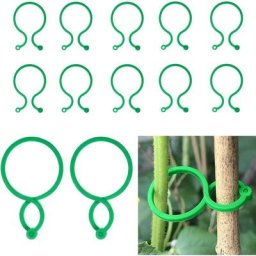 Plante de Jardin Support pour Plantes Clips avec Fermoir,50 Pièces Réutilisables Pinces à Clip