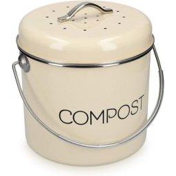 Poubelle à compost en acier inoxydable Poubelle à compost de cuisine Filtre à charbon inclus