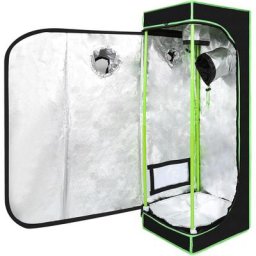 Tente de culture boîte de culture serre tente de plantes d'intérieur 40x40x120CM - Le noir - Randaco