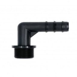 Raccord coude 20mm - 3/4 male filtetage à bride Alien Hydroponics