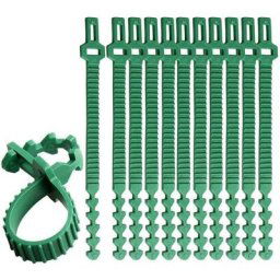 100 Pièces à Toute épreuve Attaches Végétales,24cm Bretelles Ajustables pour Arbres Liens pour