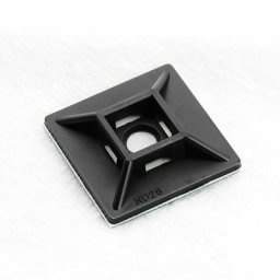 Embases Adhesive pour Attache de Cable Irisfr, 19mm x 19 mm, Noir, Serre-Câbles Auto Adhésif,