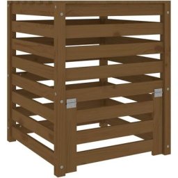 Vidaxl - Composteur Marron miel 63,5x63,5x77,5 cm Bois massif de pin Pin marron miel