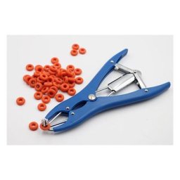 Pince à castration élastique en acier inoxydable pour bétail, porc, mouton, ceinture 100 anneaux en