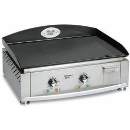 Plancha electrique 3500w plaque email 5mm 59x38cm - Roller Grill - pl600ee - inox