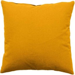 Homemaison - Coussin déhoussable uni en coton Moutarde 40 x 40 cm - Moutarde