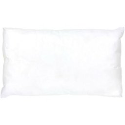 Coussin c Malin à recouvrir Fibres polyester 60x40 cm - Blanc